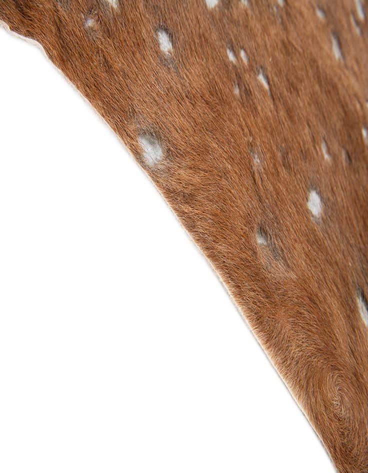 Detail image of  6' x 6' 6 Cowhide Leather Freeform Rug