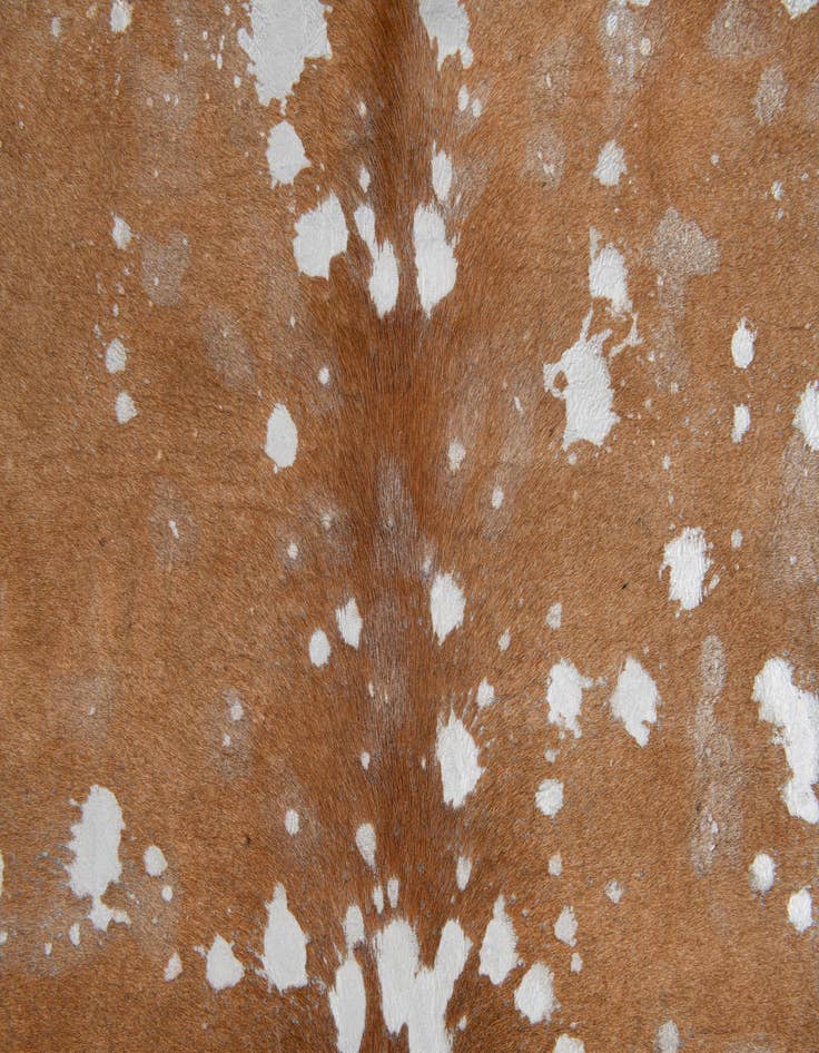 Detail image of  6' 2 x 6' 3 Cowhide Leather Freeform Rug