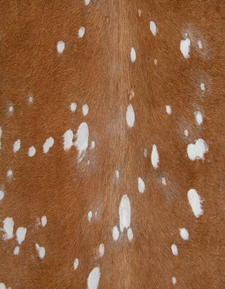 Detail image of  6' 2 x 6' 3 Cowhide Leather Freeform Rug