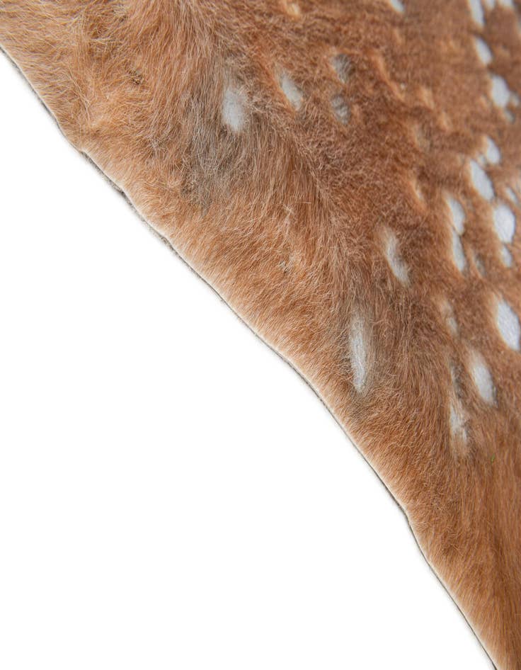 Detail image of  6' x 6' 4 Cowhide Leather Freeform Rug