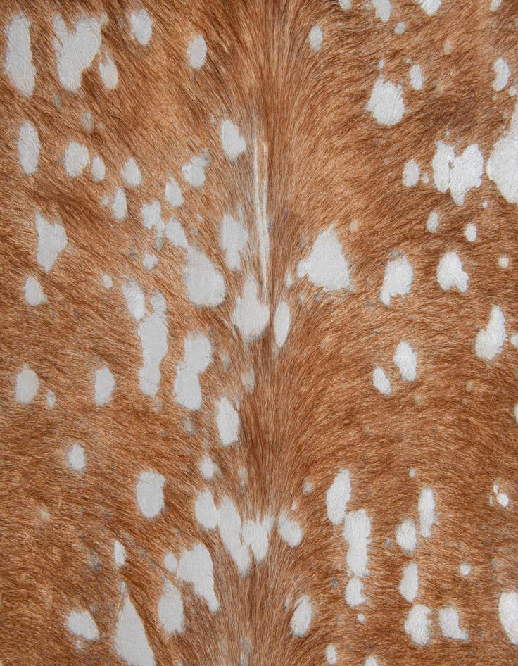 Detail image of  6' x 6' 4 Cowhide Leather Freeform Rug