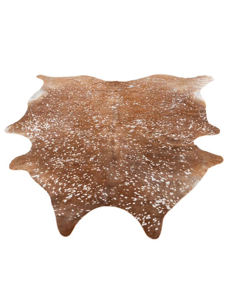 Detail image of  7' 2 x 7' 4 Cowhide Leather Freeform Rug