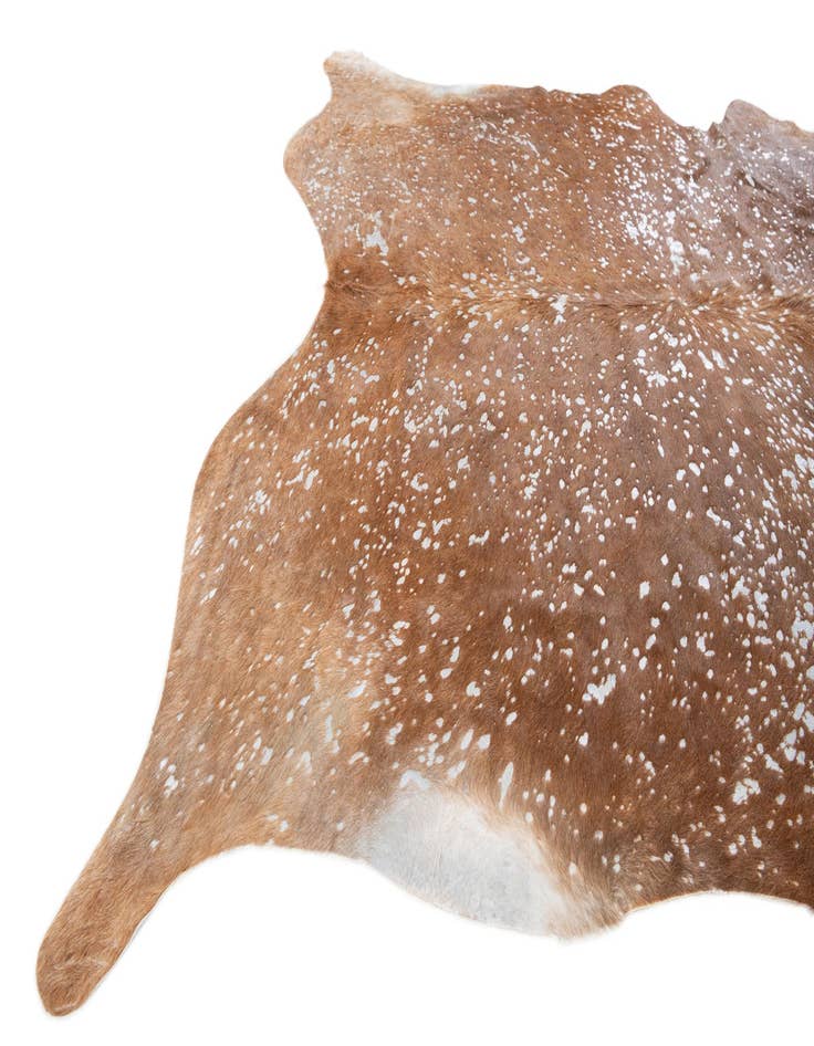 Detail image of  7' 2 x 7' 4 Cowhide Leather Freeform Rug