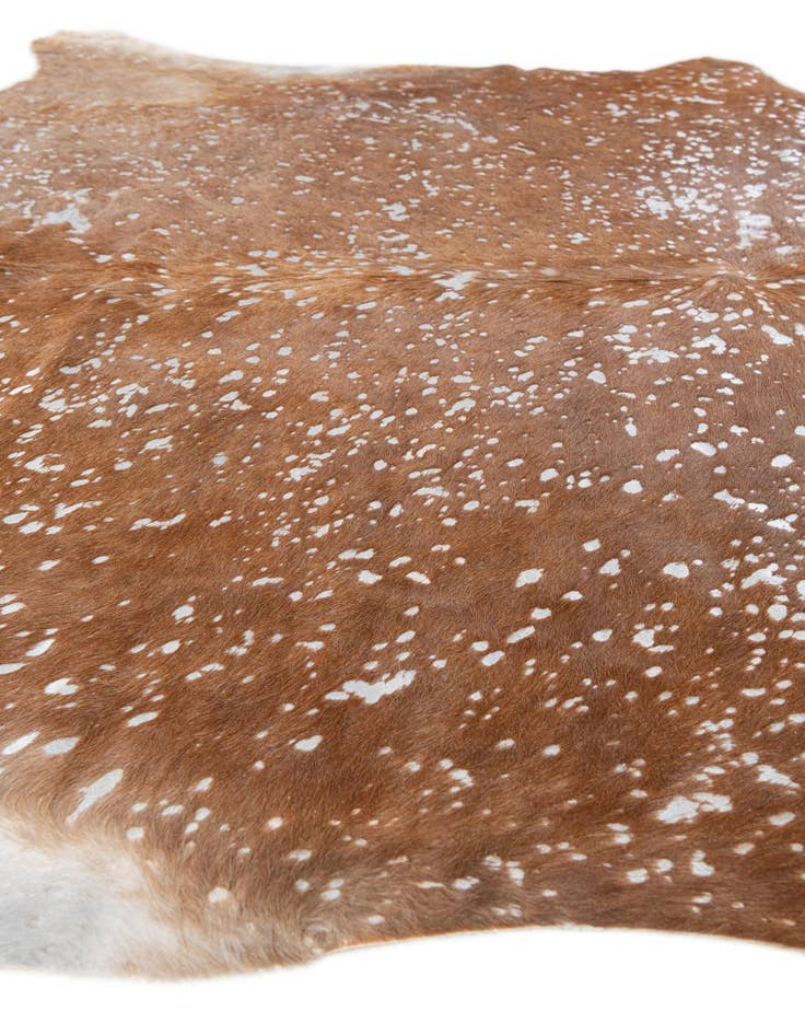 Detail image of  7' 2 x 7' 4 Cowhide Leather Freeform Rug