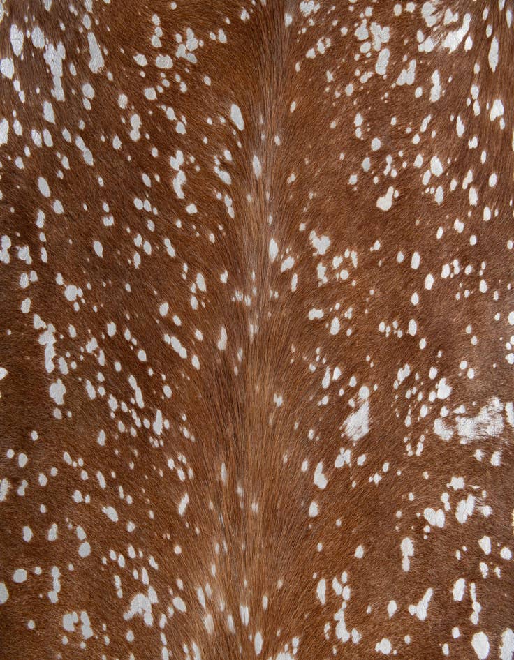 Detail image of  7' 2 x 7' 4 Cowhide Leather Freeform Rug