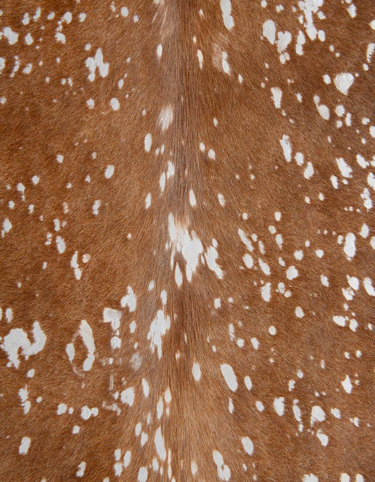 Detail image of  7' 2 x 7' 4 Cowhide Leather Freeform Rug