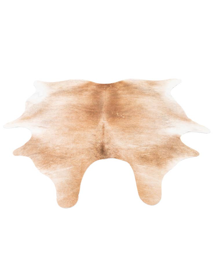 Detail image of  6' 3 x 6' 8 Cowhide Leather Freeform Rug