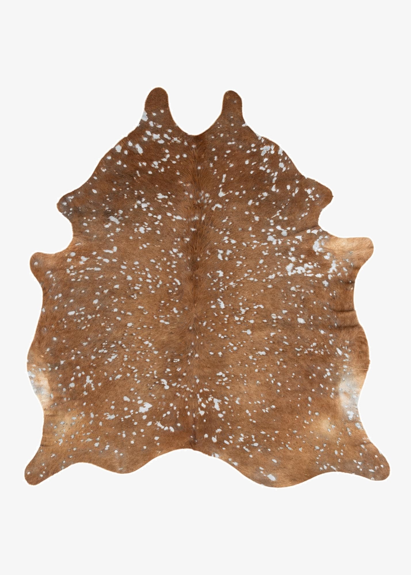  6' x 6' 6 Cowhide Leather Freeform Rug