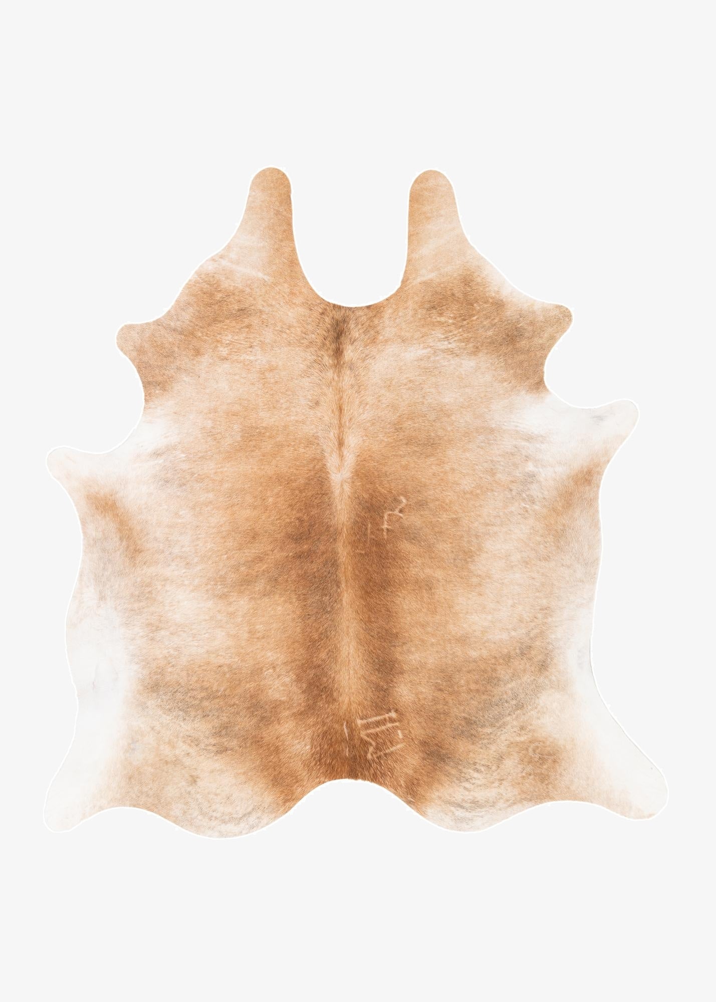  6' 3 x 6' 8 Cowhide Leather Freeform Rug