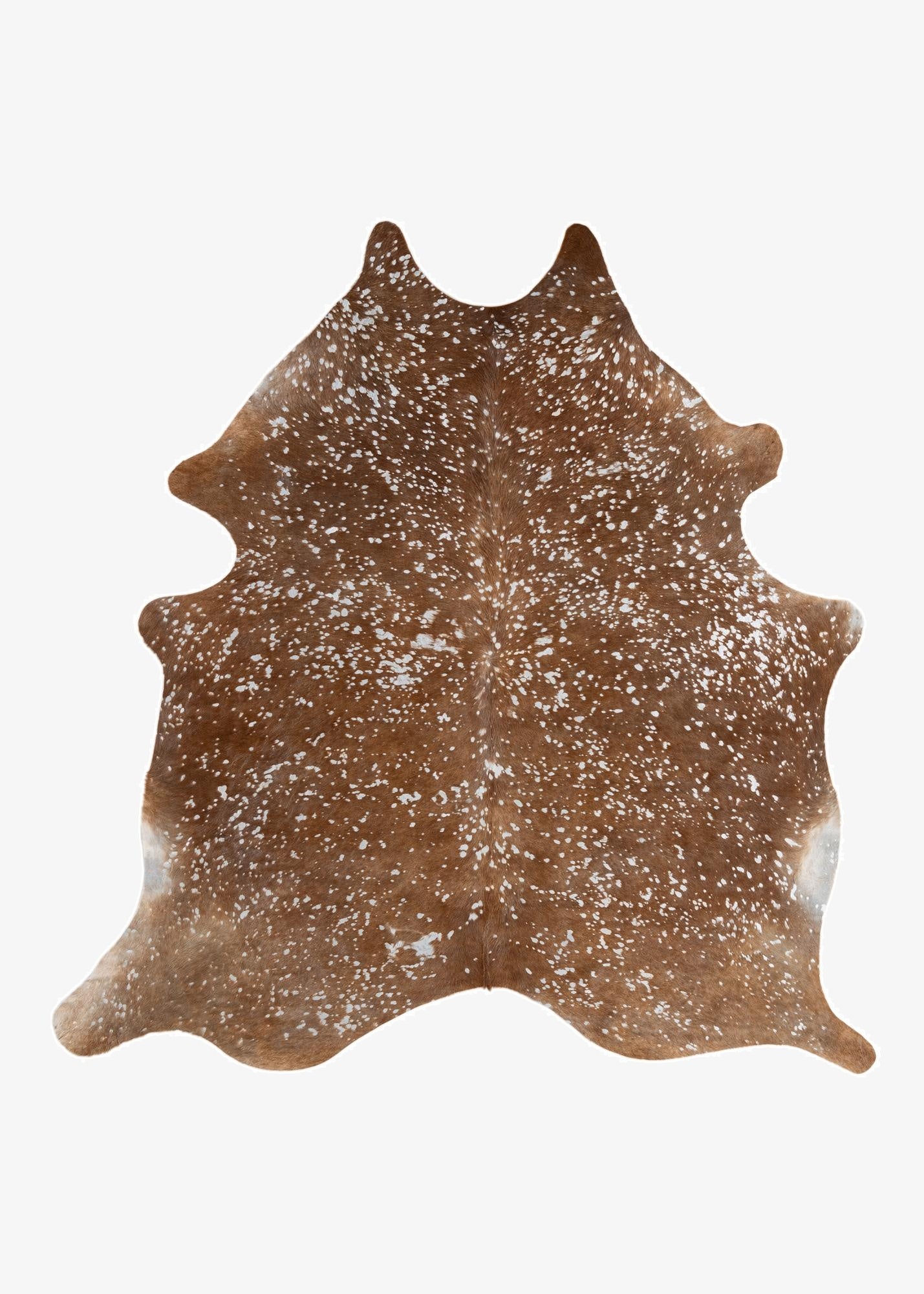  7' 2 x 7' 4 Cowhide Leather Freeform Rug