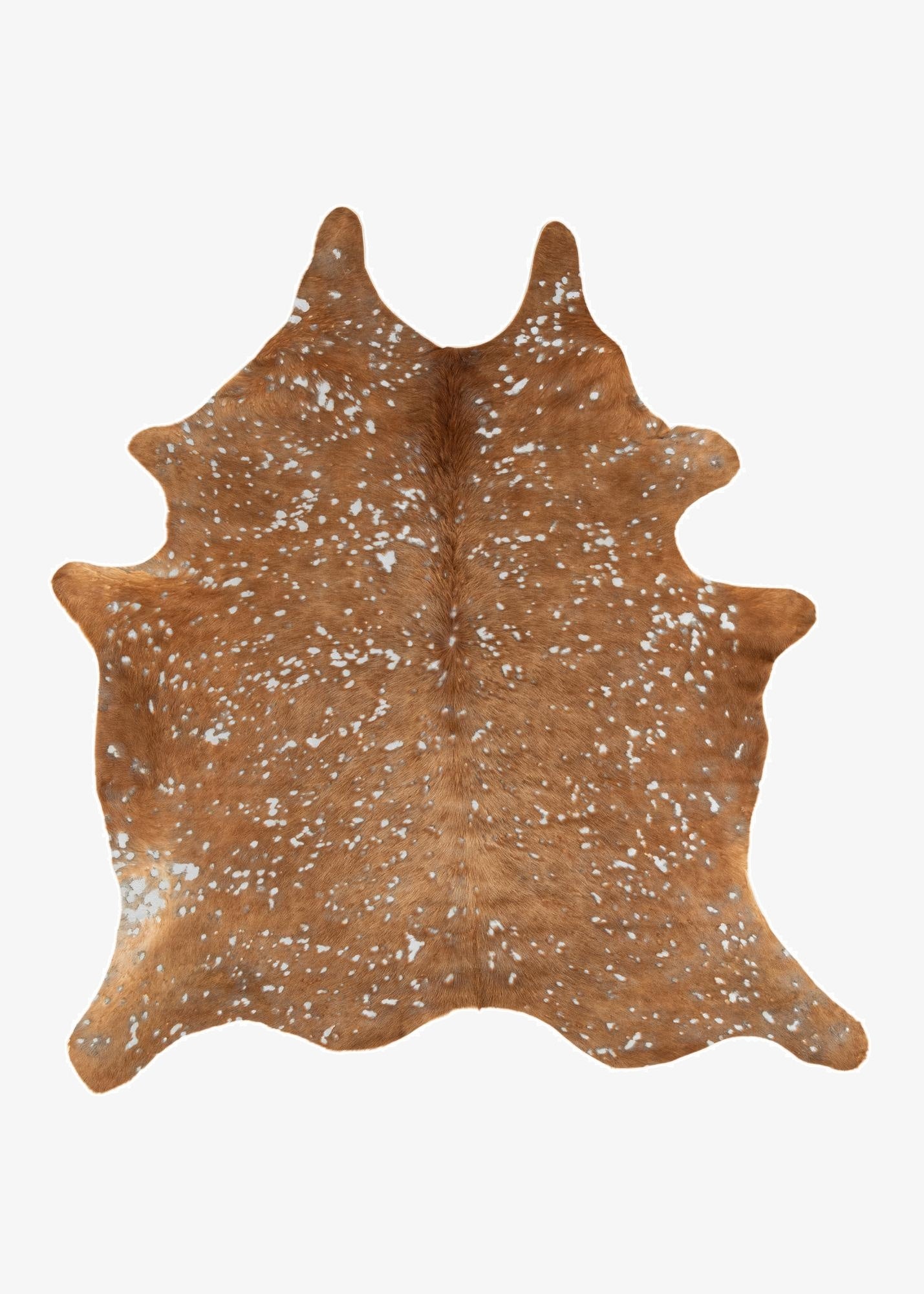  5' 10 x 6' 4 Cowhide Leather Freeform Rug