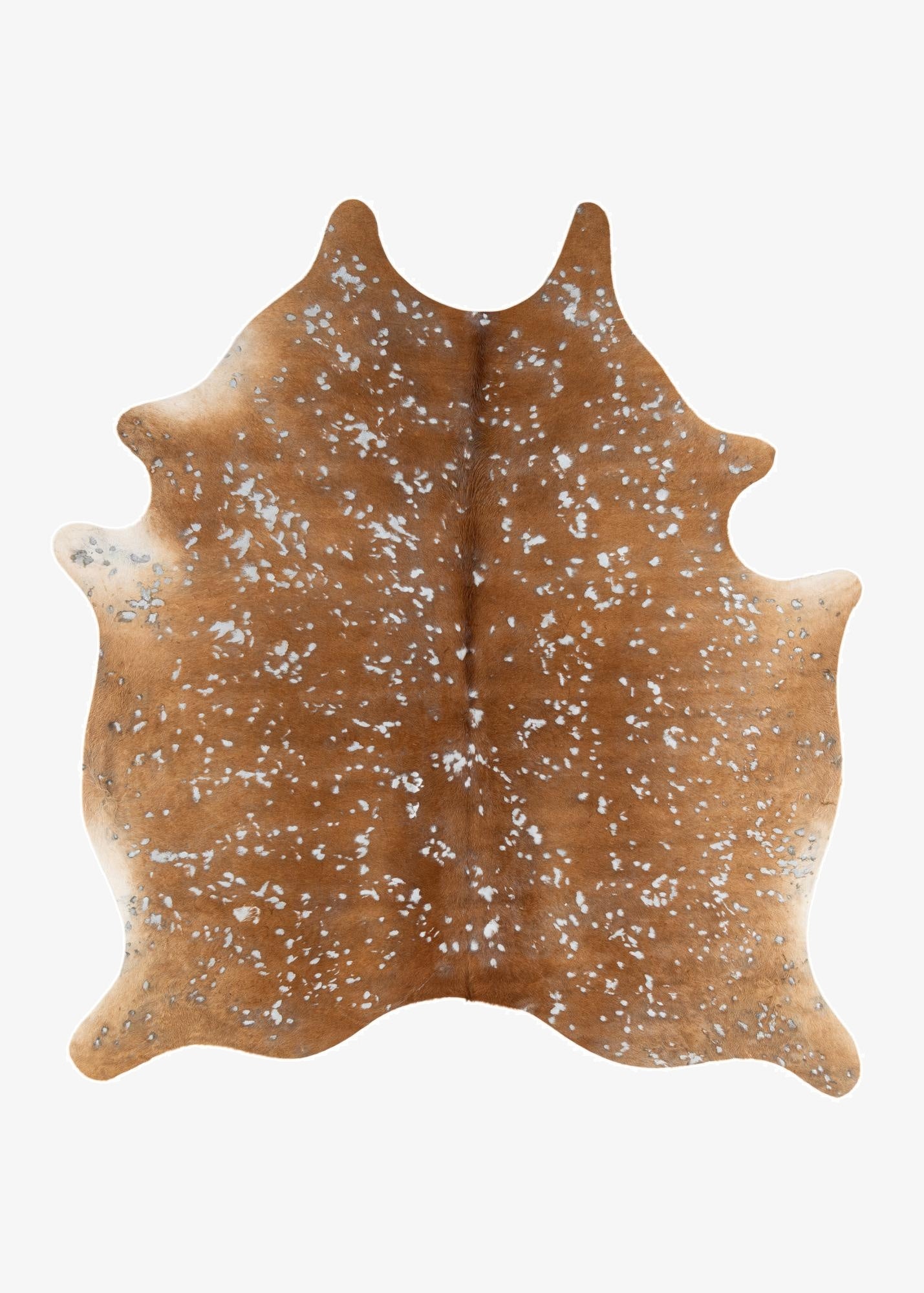  6' 6 x 7' 1 Cowhide Leather Freeform Rug