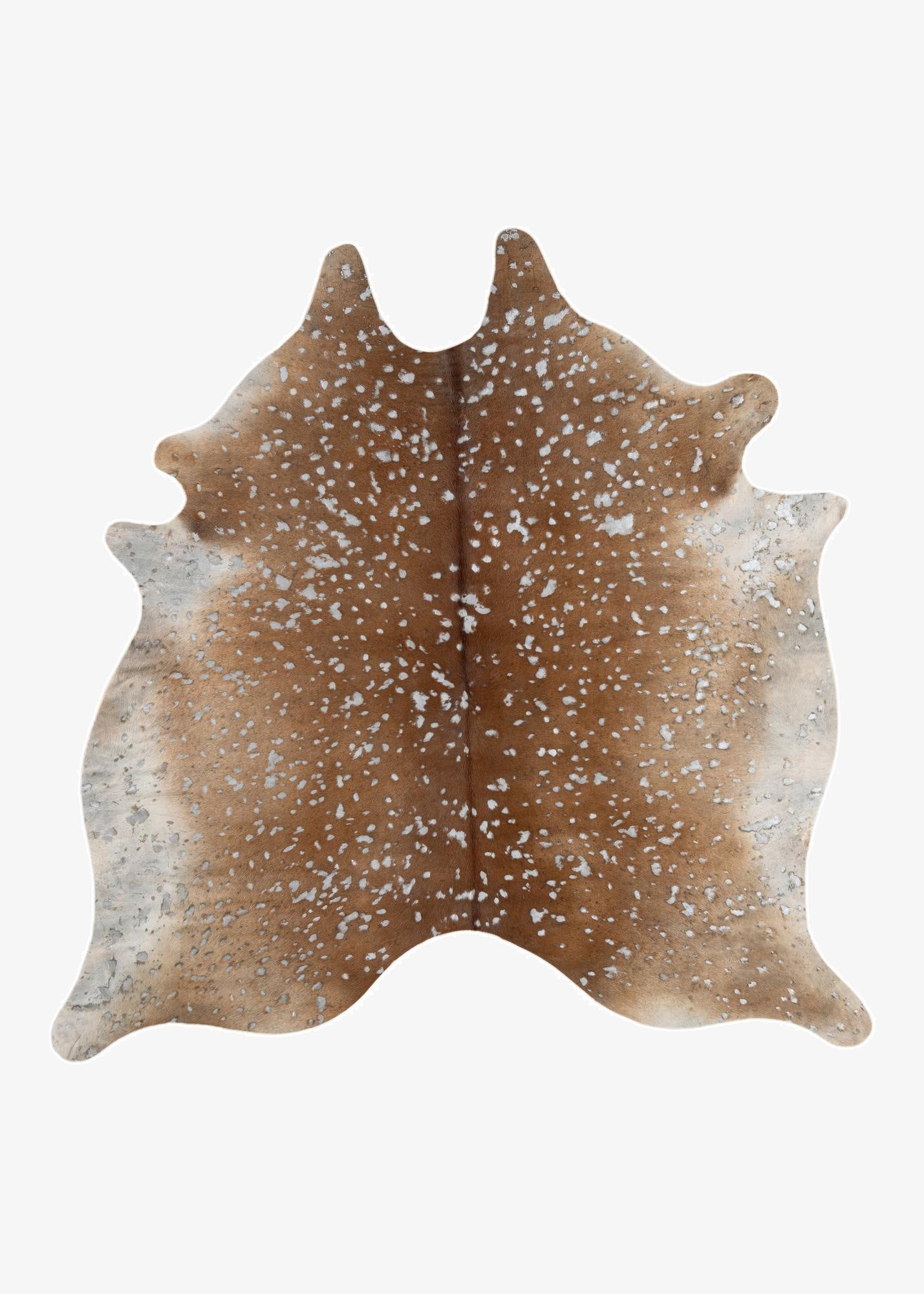  6' 5 x 6' 5 Cowhide Leather Freeform Rug