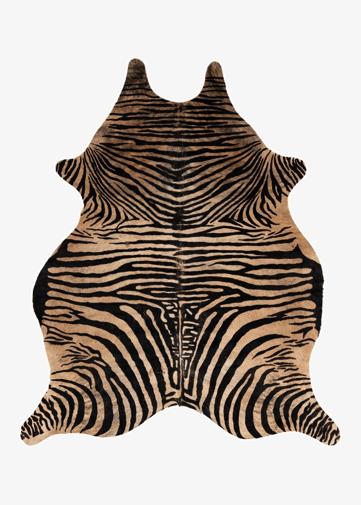  6' x 7' 2 Cowhide Leather Freeform Rug