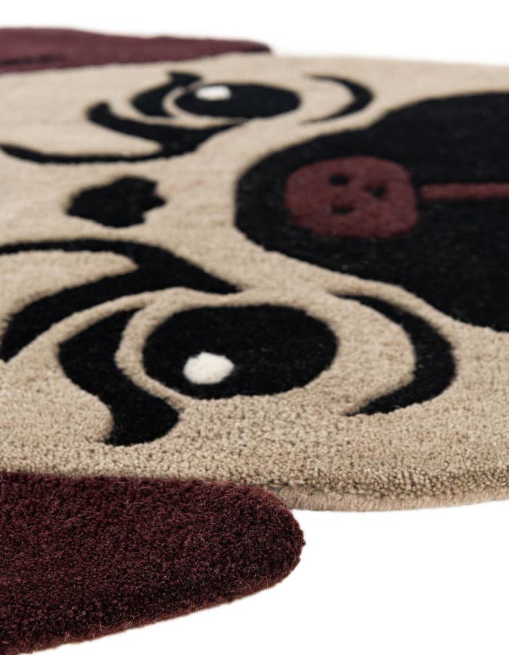 Detail image of  2' 6 x 3' Playtime Kids Wool Freeform Rug
