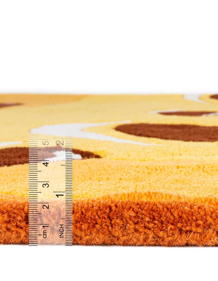 Detail image of  4' 1 x 4' 1 Playtime Kids Wool Freeform Rug