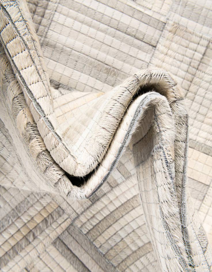 Detail image of  2' x 3' 1 Cowhide Leather Rug