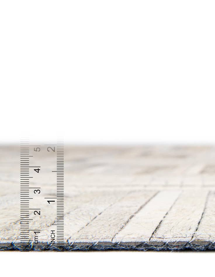 Detail image of  1' 2 x 3' 1 Cowhide Leather Runner Rug