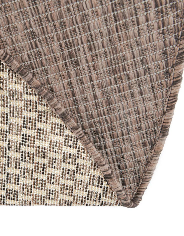 Detail image of  4' 1 x 6' 1  Washable Solid Indoor / Outdoor Oval Rug