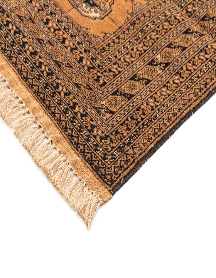 Detail image of  4' 1 x 6' 1  Hand Knotted Afghan Akhche Oriental Wool Rug