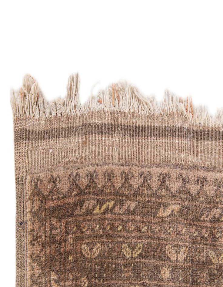 Detail image of  3' 10 x 6'  Hand Knotted Afghan Akhche Oriental Wool Rug