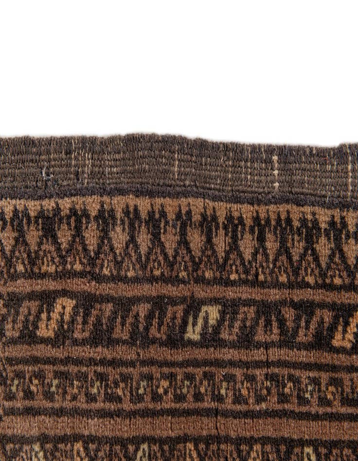 Detail image of  3' 10 x 6'  Hand Knotted Afghan Akhche Oriental Wool Rug