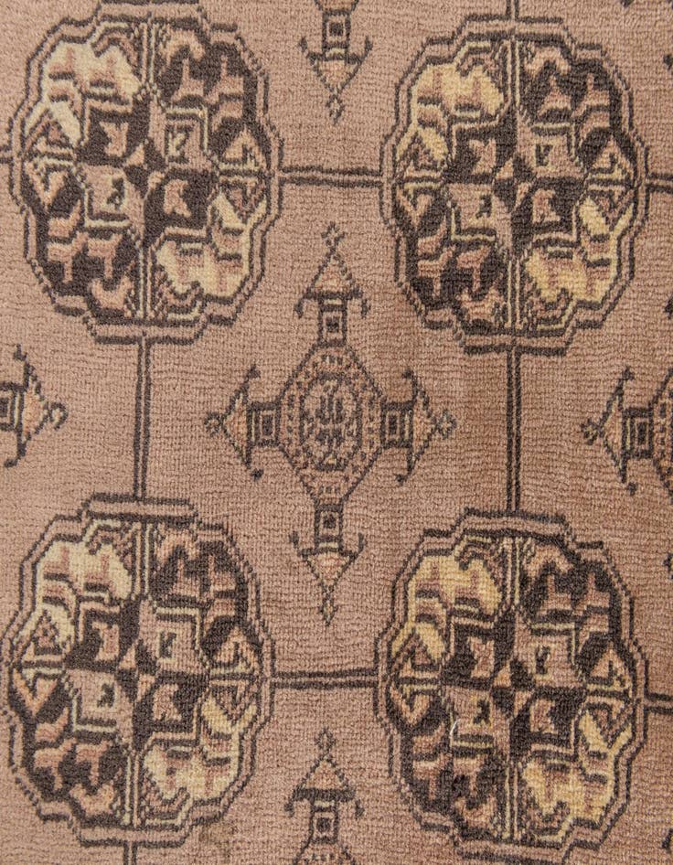 Detail image of  3' 10 x 6'  Hand Knotted Afghan Akhche Oriental Wool Rug