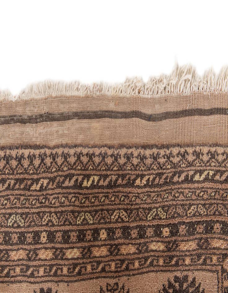 Detail image of  3' 10 x 6'  Hand Knotted Afghan Akhche Oriental Wool Rug