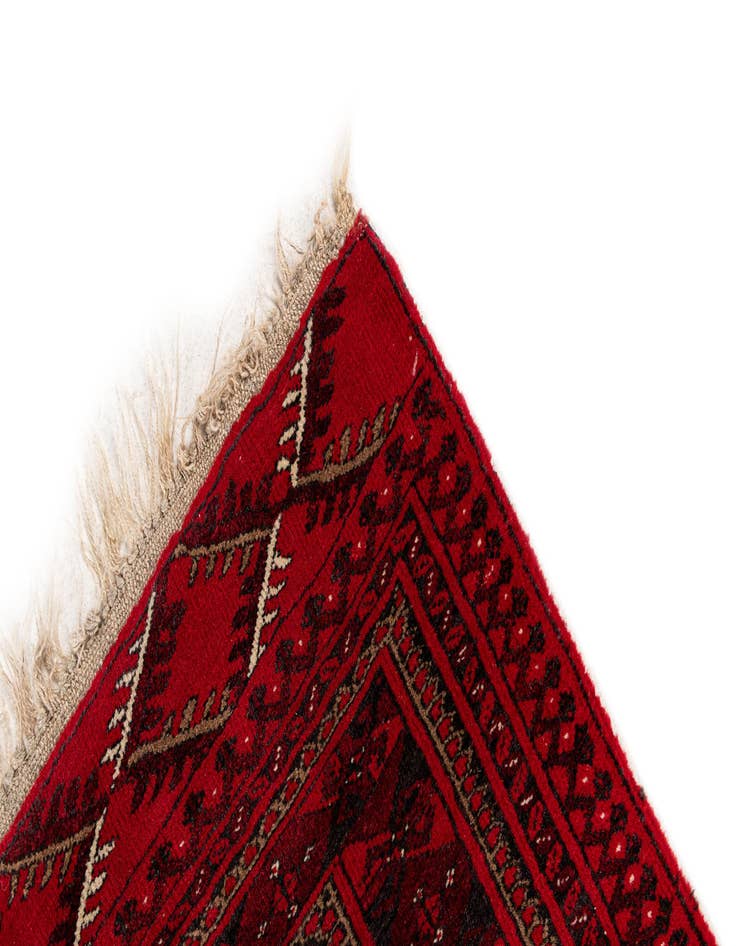 Detail image of  2' 8 x 3' 10  Hand Knotted Afghan Ersari Wool Rug