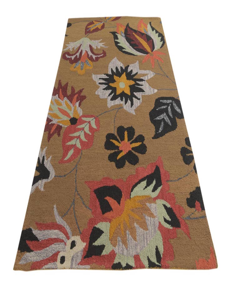 Detail image of  5' 1 x 8' 1 Agra Wool Rug