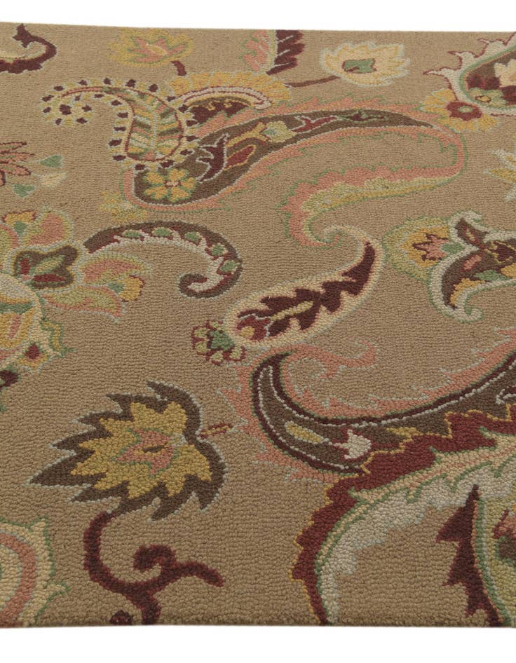 Detail image of  5' x 8' Agra Wool Rug