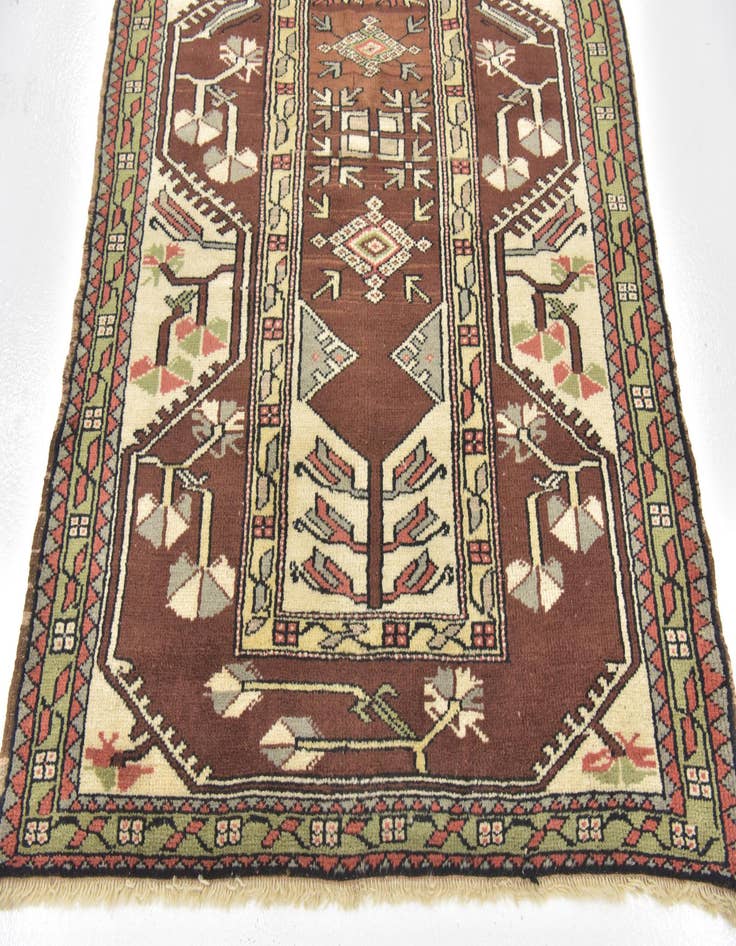 Detail image of  3' 8 x 5' 10  Hand Knotted Anatolian Oriental Wool Rug