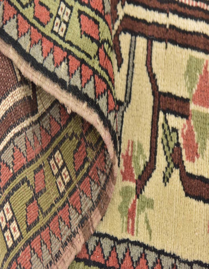 Detail image of  3' 8 x 5' 10  Hand Knotted Anatolian Oriental Wool Rug