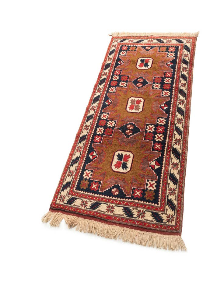 Detail image of  3' 7 x 6'  Hand Knotted Balouch Oriental Wool Rug