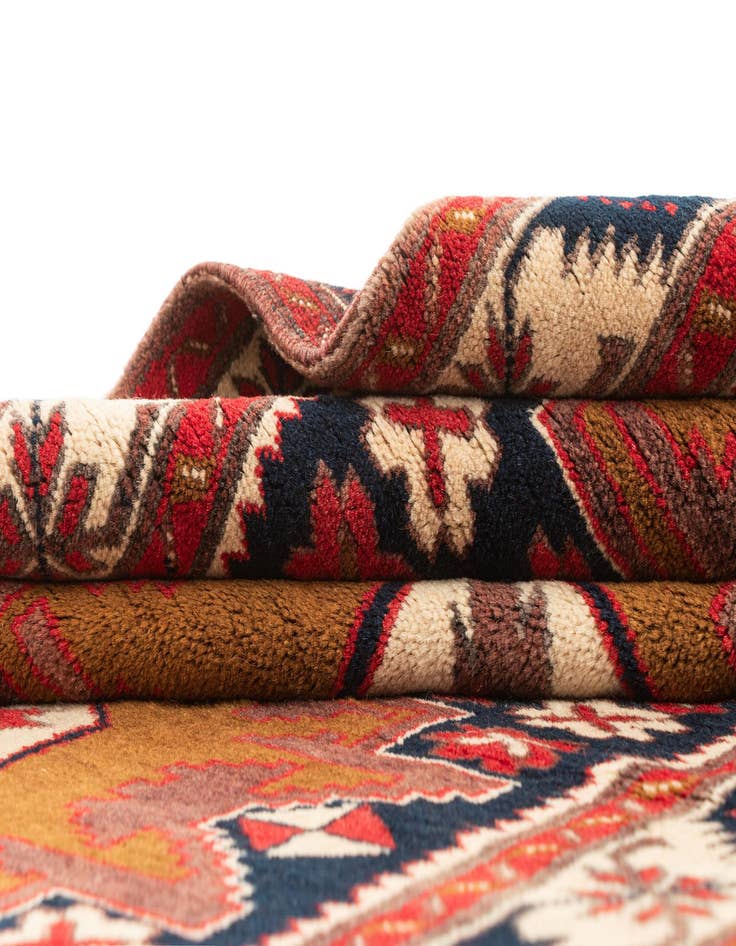 Detail image of  3' 7 x 6'  Hand Knotted Balouch Oriental Wool Rug