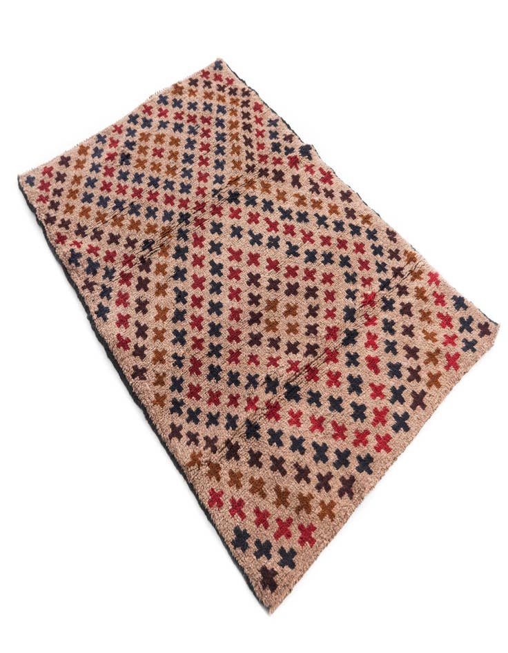 Detail image of  3' x 4' 3  Hand Knotted Balouch Persian Wool Rug