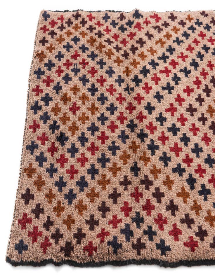 Detail image of  3' x 4' 3  Hand Knotted Balouch Persian Wool Rug