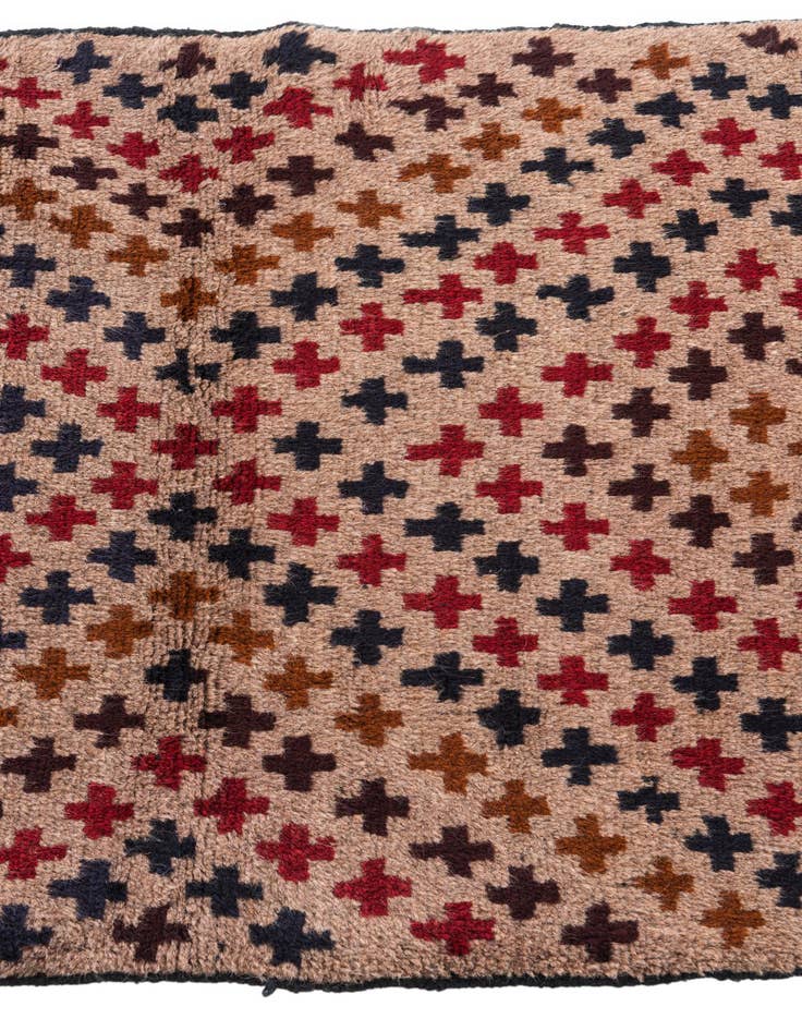 Detail image of  3' x 4' 3  Hand Knotted Balouch Persian Wool Rug