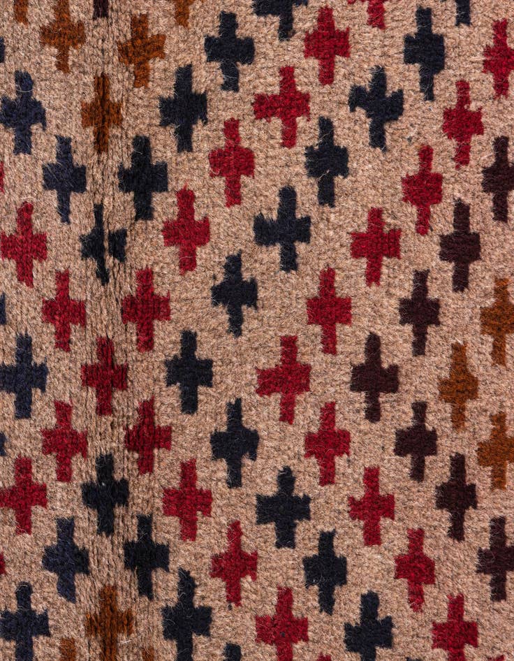 Detail image of  3' x 4' 3  Hand Knotted Balouch Persian Wool Rug