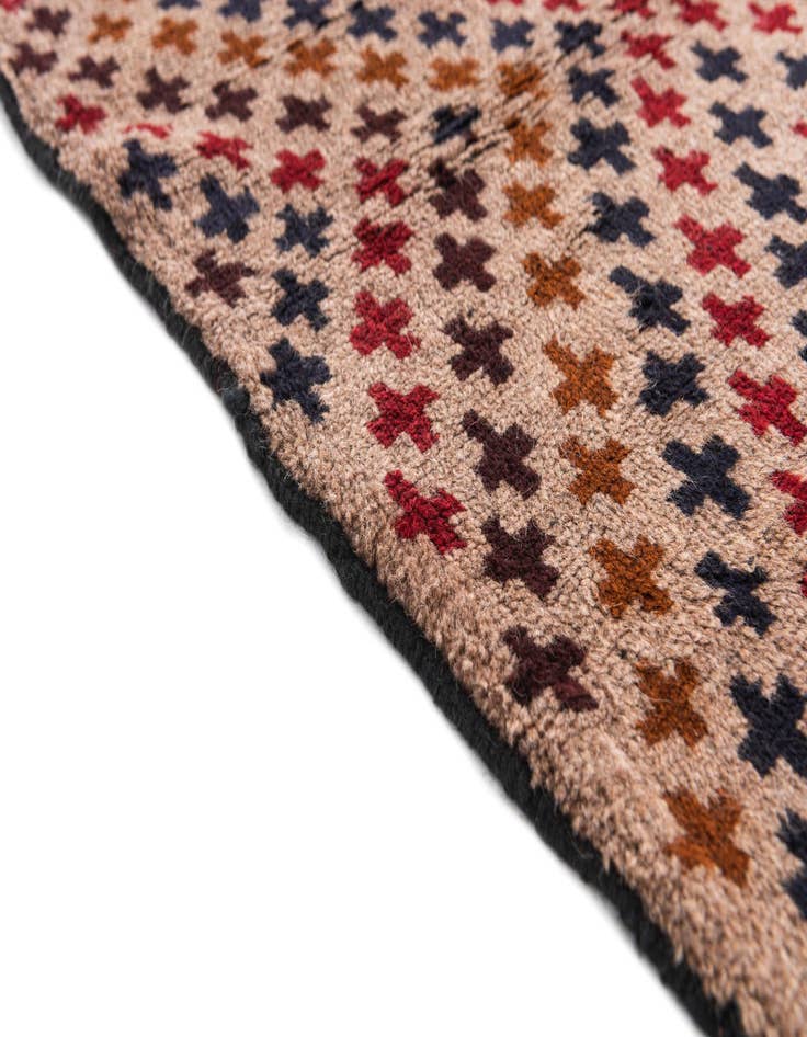 Detail image of  3' x 4' 3  Hand Knotted Balouch Persian Wool Rug