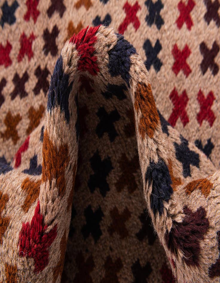 Detail image of  3' x 4' 3  Hand Knotted Balouch Persian Wool Rug