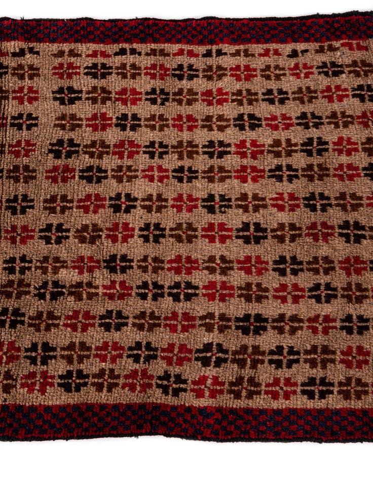 Detail image of  2' 11 x 4' 7  Hand Knotted Balouch Persian Wool Rug