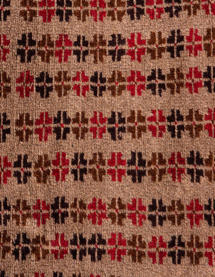 Detail image of  2' 11 x 4' 7  Hand Knotted Balouch Persian Wool Rug