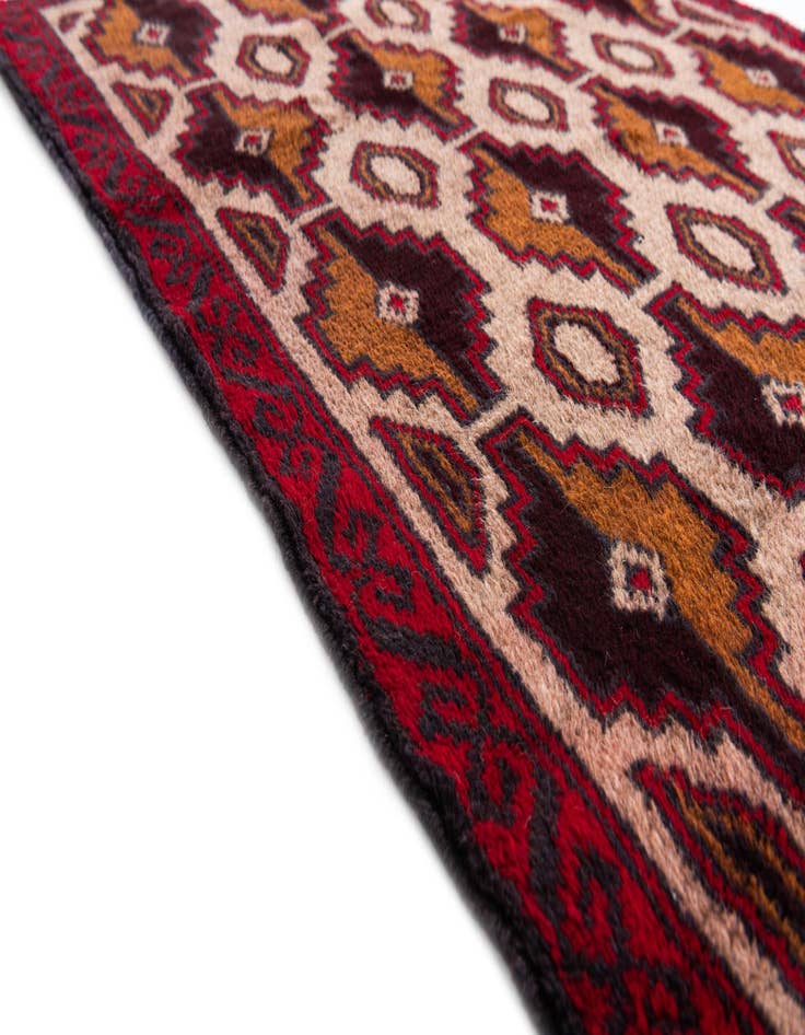 Detail image of  3' x 4' 9  Hand Knotted Balouch Persian Wool Rug