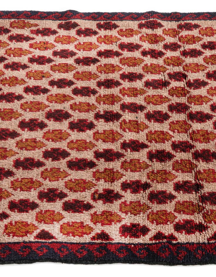 Detail image of  2' 10 x 4' 7  Hand Knotted Balouch Persian Wool Rug