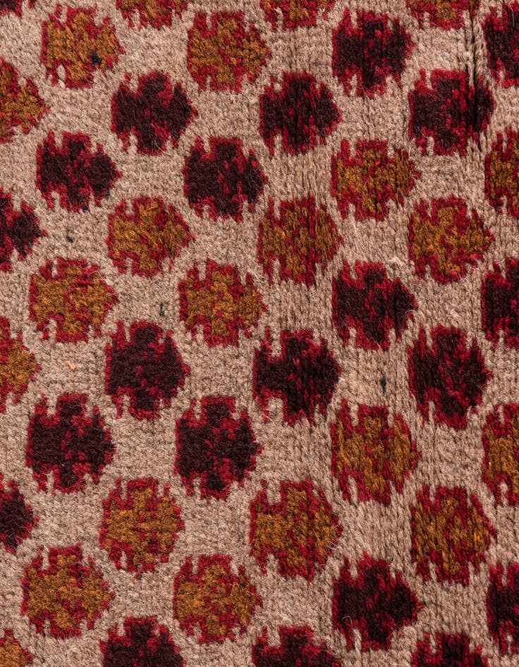 Detail image of  2' 10 x 4' 7  Hand Knotted Balouch Persian Wool Rug