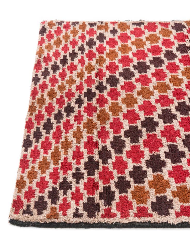 Detail image of  2' 9 x 4' 8  Hand Knotted Balouch Persian Wool Rug