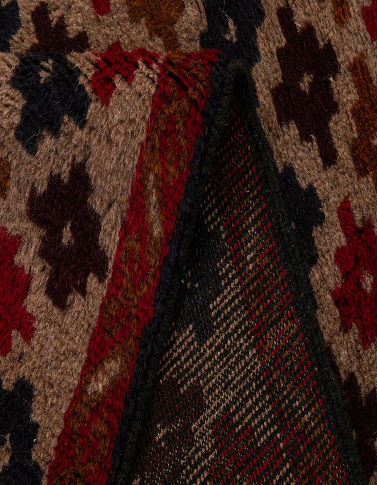 Detail image of  2' 10 x 4' 5  Hand Knotted Balouch Persian Wool Rug