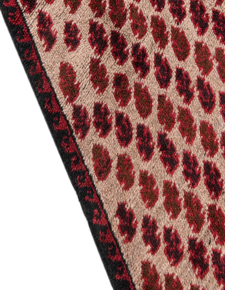 Detail image of  2' 10 x 4' 7  Hand Knotted Balouch Persian Wool Rug