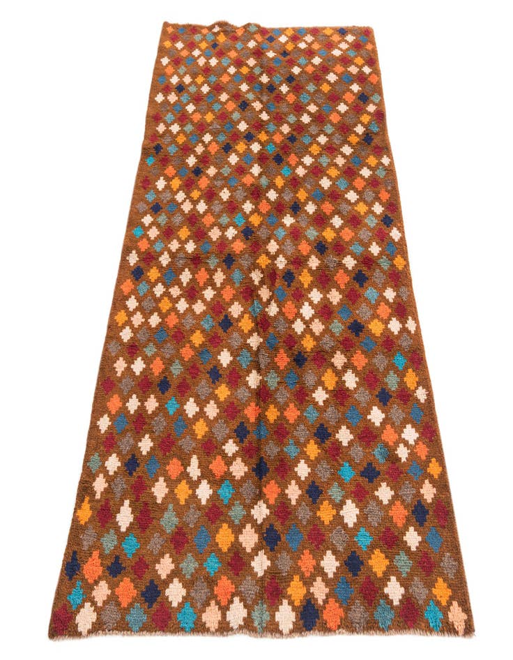 Detail image of  3' 8 x 6'  Hand Knotted Balouch Wool Rug